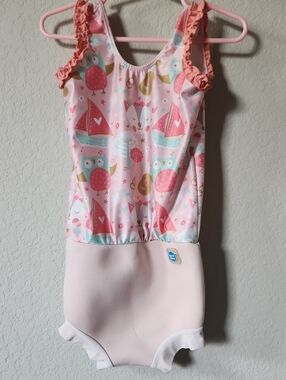 Splash About Happy Nappy Swimsuit Diaper  with Ruffle Straps